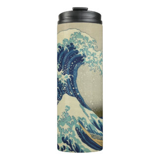 Die große Welle weg von Kanagawa: Woodblock Druck Thermosbecher