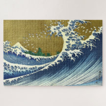 Die große Wellenfarbe | Hokusai |