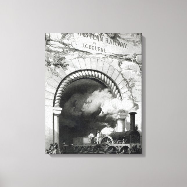 Die Große Western-Bahn, 1846 Leinwanddruck (Vorderseite)