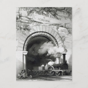Die Große Western-Bahn, 1846 Postkarte