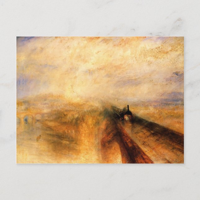 Die Große Western Eisenbahn von William Turner Postkarte (Vorderseite)