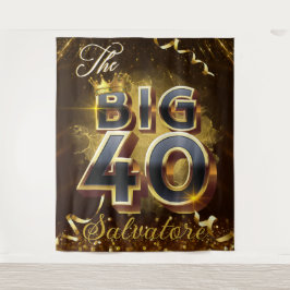 Die großen 40 eleganten Black & Gold Royal zum Geb Wandteppich