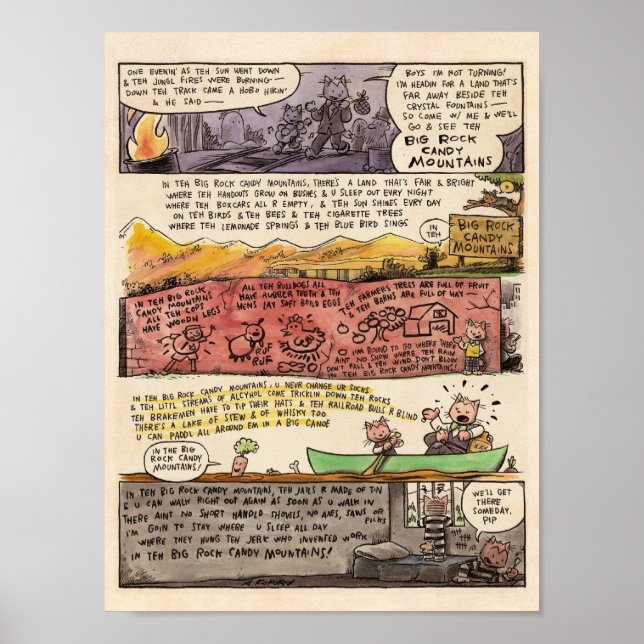 Die großen Felsbrunnen Poster (Vorne)