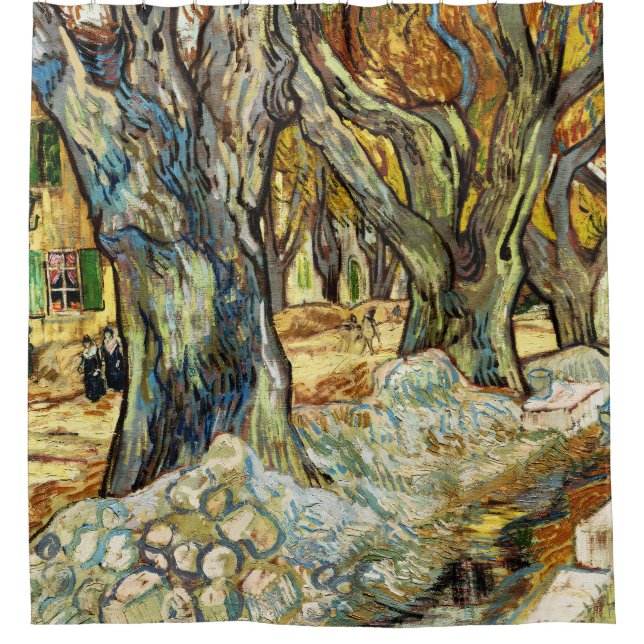 Die großen Flugzeug von Vincent Van Gogh Duschvorhang (Vorderseite)
