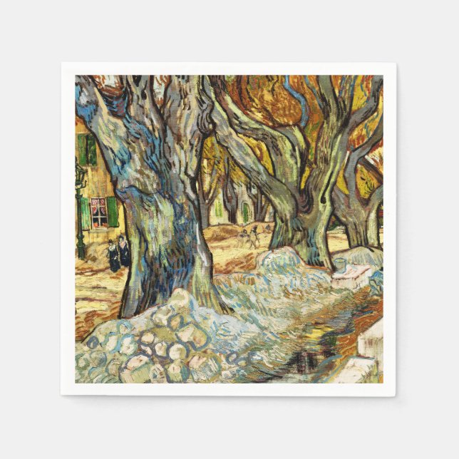 Die großen Flugzeug von Vincent Van Gogh Serviette (Vorderseite)
