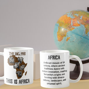 Die großen fünf Afrika-Explorer Kaffeetasse