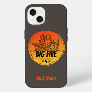 Die großen Fünf der Afrika-Safari Vintage-Elefant, iPhone Hülle