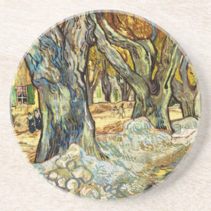 Die großen Platanen von Vincent Van Gogh Getränkeuntersetzer