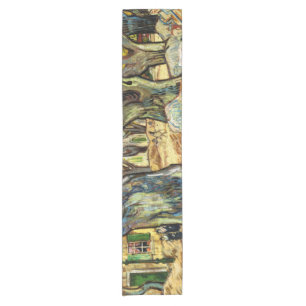 Die großen Platanen von Vincent Van Gogh Kurzer Tischläufer