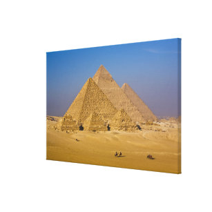 Die großen Pyramiden von Giseh, Ägypten Leinwanddruck
