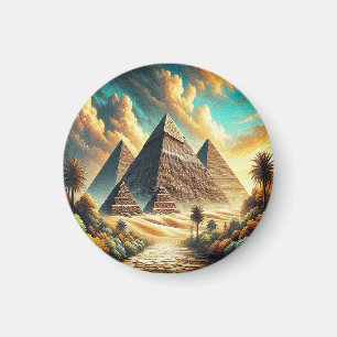 Die großen Pyramiden von Giza Ägypten Reise Magnet