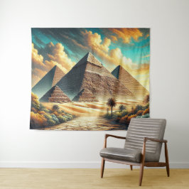 Die großen Pyramiden von Gizeh Ägypten reisen Wandteppich