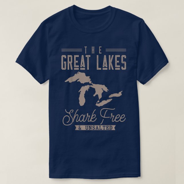 Die großen Seehaie frei, ungesalzen T-Shirt (Design vorne)