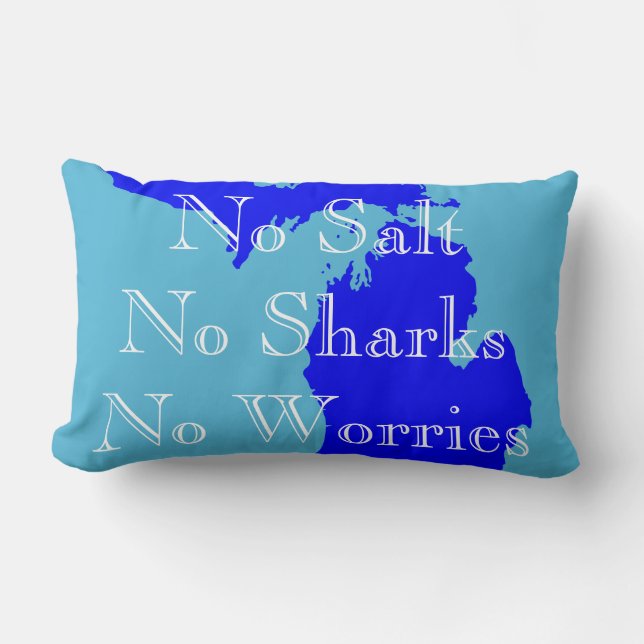 Die Großen Seen - Lendenkissen (Vorderseite)