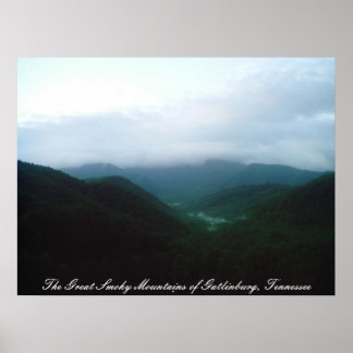 Die Großen Smoky-Berge von Gatlinbu.. Poster