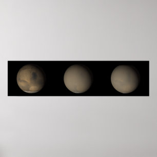 Die großen Staubstürme von 2001 auf den Mars Poster