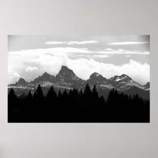 Die großen Tetons Poster