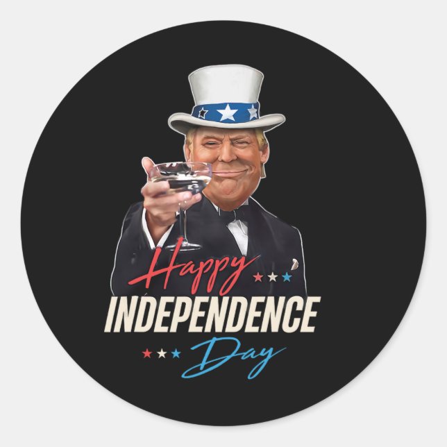 Die großen Trump-Gats Runder Aufkleber (Vorderseite)