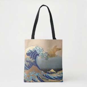 Die Großen Wellen in Kanagawa Tasche