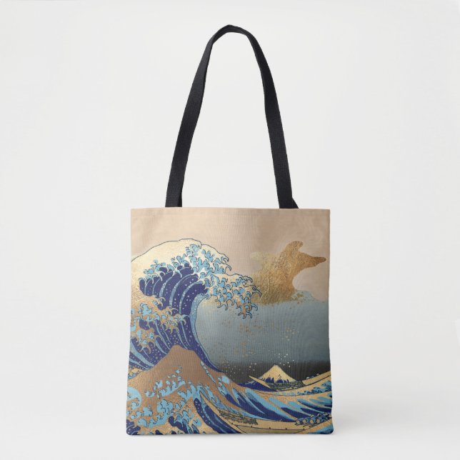Die Großen Wellen in Kanagawa Tasche (Vorderseite)