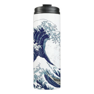 Die großen Wellen von Hokusai bei Kanagawa Thermosbecher