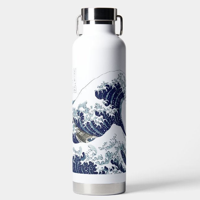 Die Großen Wellen von Hokusai in Kanagawa Trinkflasche (Vorderseite)