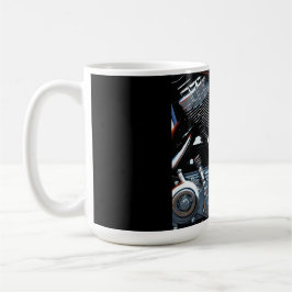 Die großen Zwillinge - Motorrad-Motor Kaffeetasse