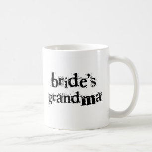 Die Großmutter-Schwarz-Text der Braut Kaffeetasse