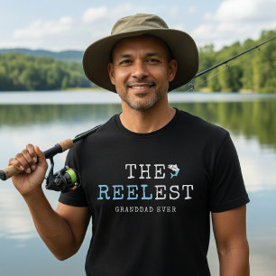 Die größte Angelrolle aller Zeiten Opa Blau Fisch T-Shirt