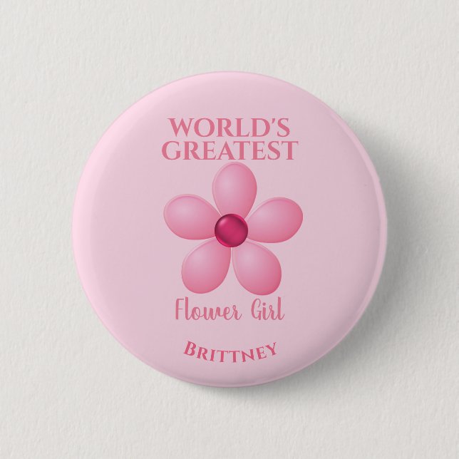 Die größte Blumenfrau der Welt Button (Vorderseite)