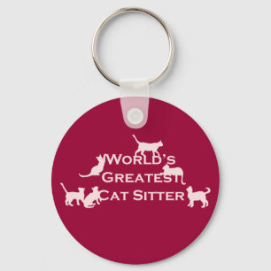 Die größte Cat Sitter der Welt Schlüsselanhänger