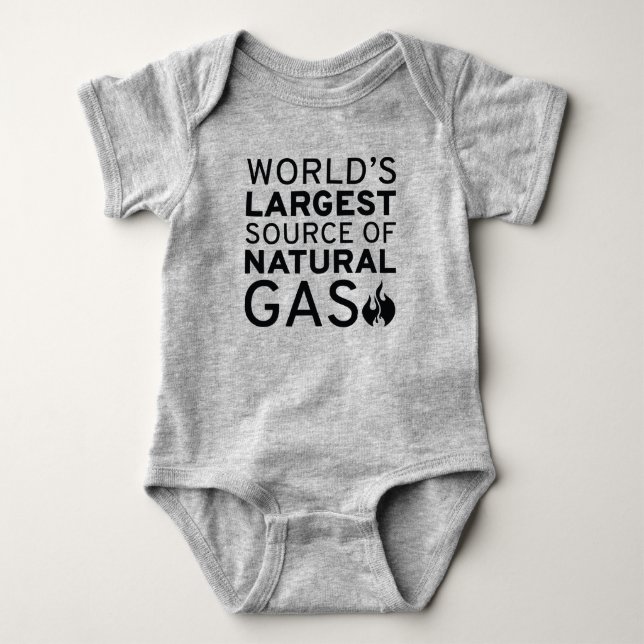 Die größte Erdgasquelle der Welt Baby Strampler (Vorderseite)