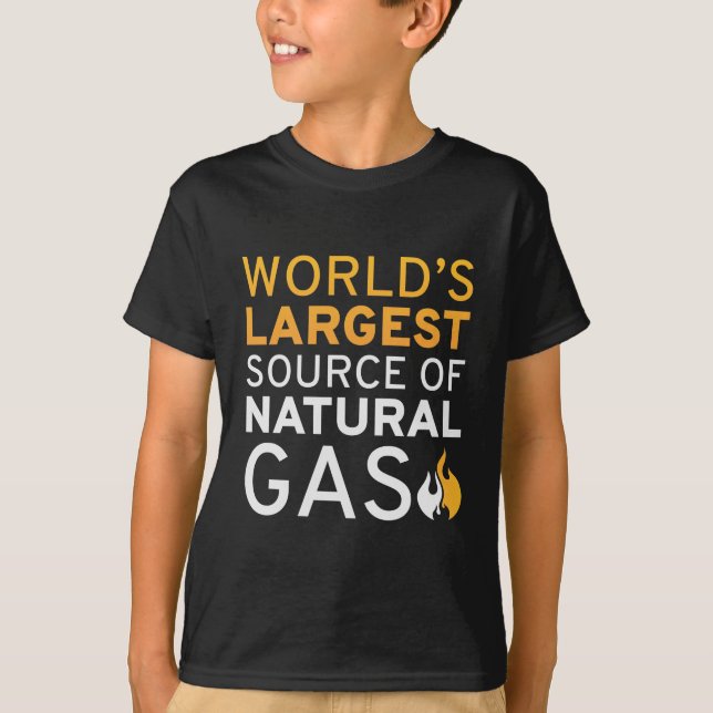 Die größte Erdgasquelle der Welt T-Shirt (Vorderseite)