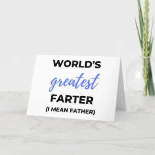 Die größte Farter der Welt I Gemein Vater bl Feiertagskarte