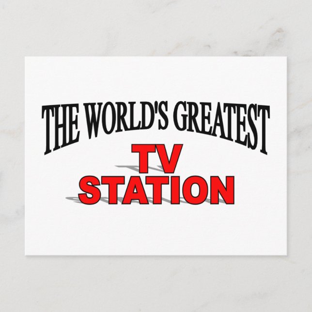 Die größte Fernsehstation der Welt Postkarte (Vorderseite)