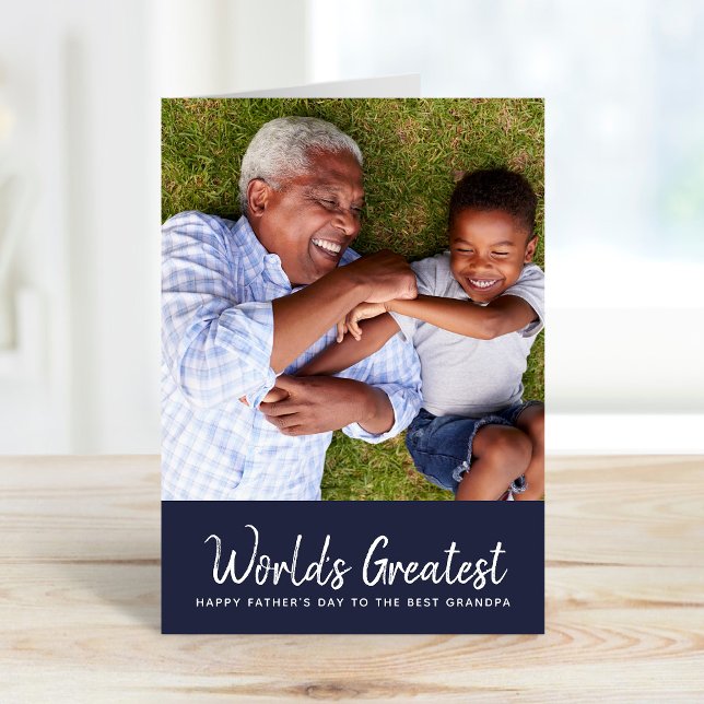 Die größte Foto-Karte der Welt zum Opa-Vater Karte (Von Creator hochgeladen)