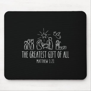 Die Größte Für Alle Weihnachten Nativität Jesus Ch Mousepad