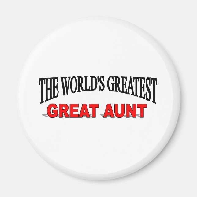 Die größte große Tante der Welt Magnet (Vorne)