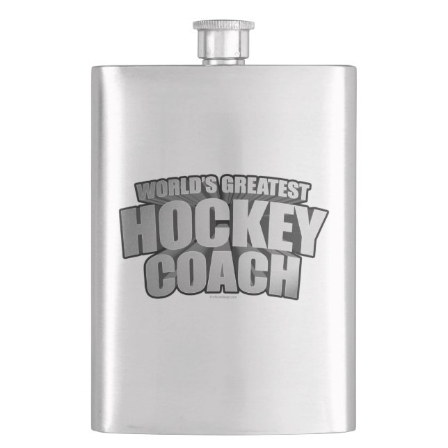 Die größte Hockey-Coach-Flasche der Welt Flachmann (Vorderseite)