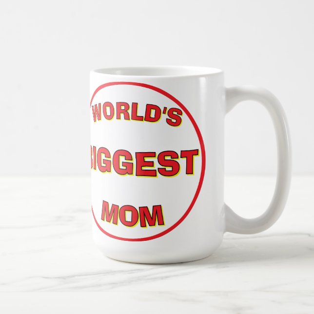 Die größte Mama der Welt 15 OZ-Tasse Kaffeetasse (Rechts)