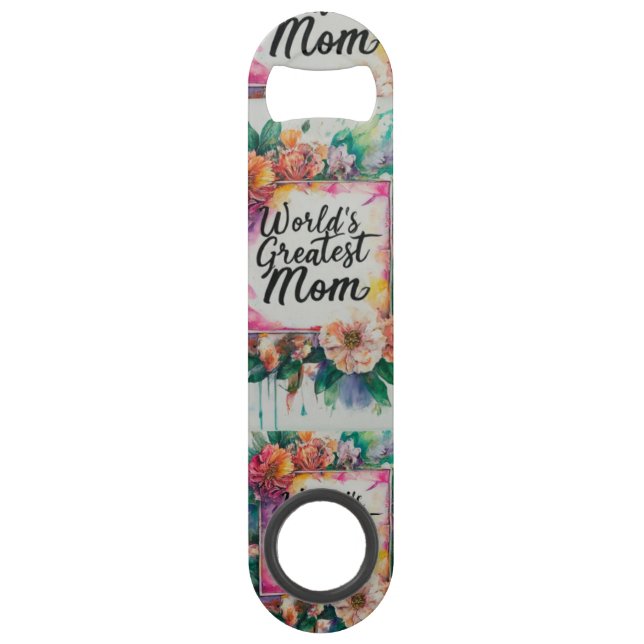 Die größte Mama der Welt - Speed Bottle Opener Key Flaschenöffner (Vorderseite)