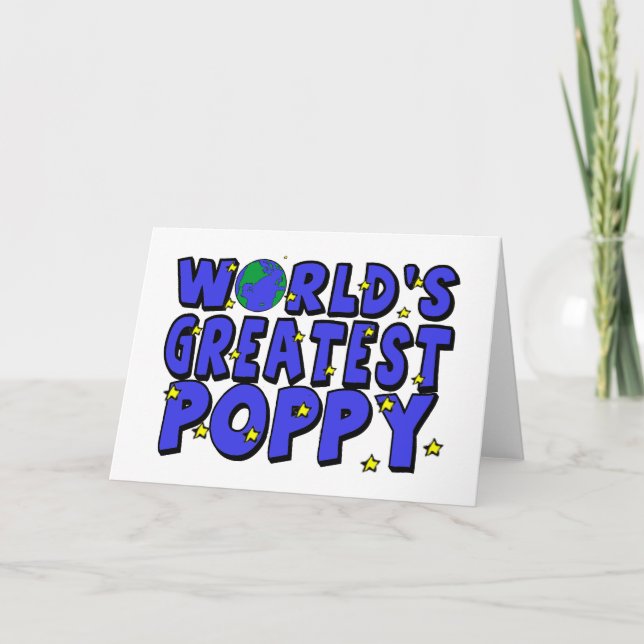 Die größte Mohnblume der Welt Karte (Vorderseite)