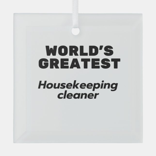 Die größte Reinigungskraft der Welt Ornament Aus Glas (Vorderseite)