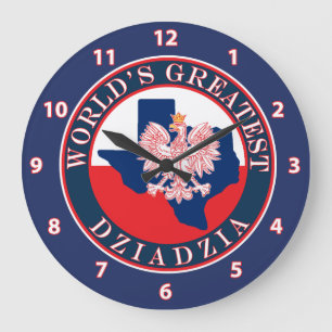 Die größte Ziadzia der Welt Große Wanduhr