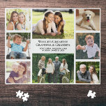 Die größten Großeltern der Welt - FotoCollage<br><div class="desc">Geben Sie den größten Großeltern der Welt ein lustiges Puzzle für Foto-Collage,  das sie jahrelang schätzen und genießen werden. Sie können mit acht Fotos von Enkeln,  Kindern,  anderen Familienmitgliedern,  Haustieren usw. personalisieren,  anpassen,  ob sie "Oma & Opa",  "Mommom & Poppop",  "Abuela & Abuelo" usw. genannt werden,  und Namen hinzufügen.</div>