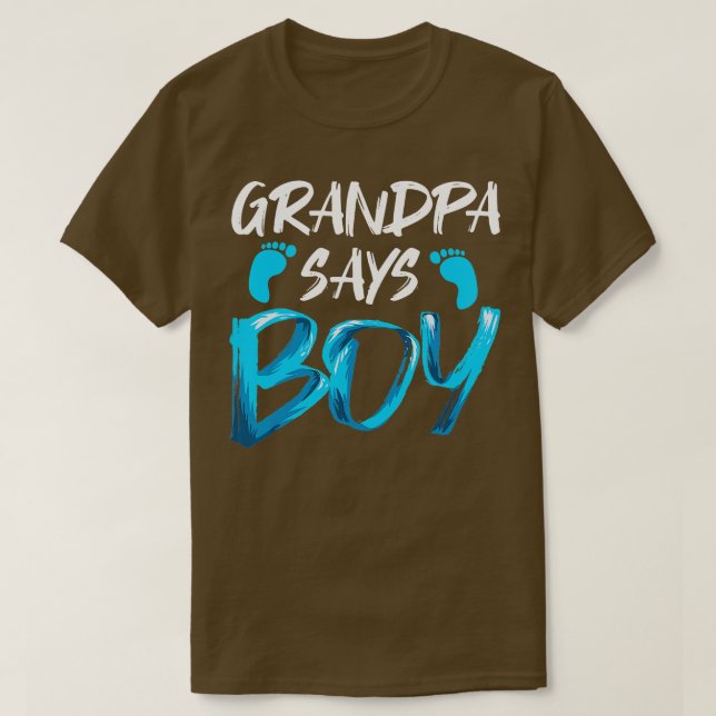 Die Großvater von Männern sagt Boy Future Großfa T-Shirt (Design vorne)