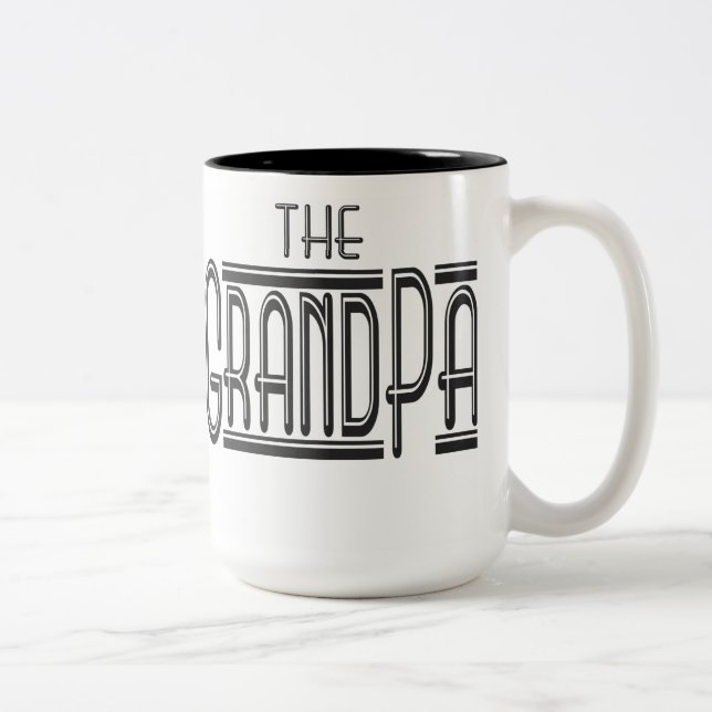 "DIE GRUNDSATZ-Tasse" Zweifarbige Tasse (Rechts)