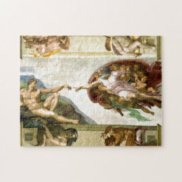 Die Gründung von Adam durch Michelangelo Kunst