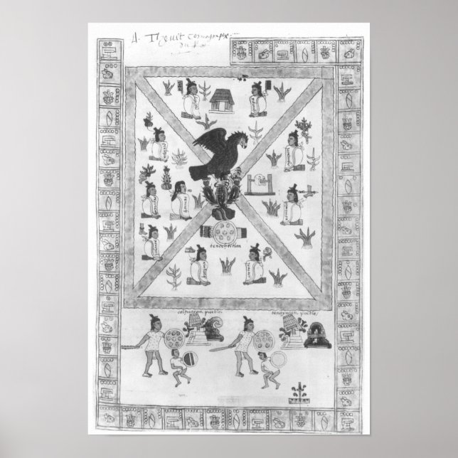 Die Gründung von Tenochtitlan Poster (Vorne)