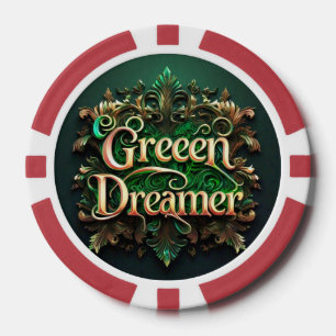 "Die grüne Bewegung" Pokerchips